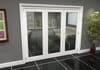 White Primed Shaker 1 Lite Clear Glazed Roomfold Doorset