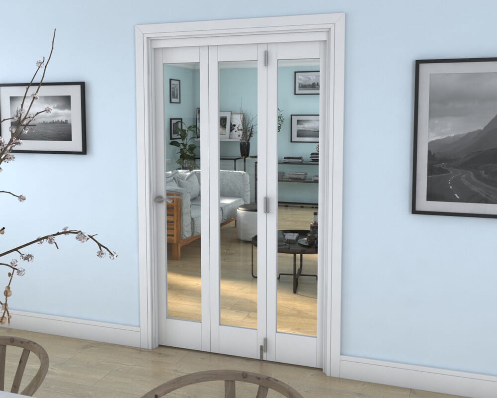 White P10 Roomfold Grande (3 + 0 x 381mm Doors)