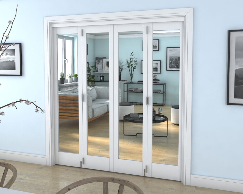 White P10 Roomfold Grande (4 + 0 x 457mm Doors)