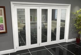 White P10 Roomfold Grande 3000mm (10ft) 4 + 1 Set Image