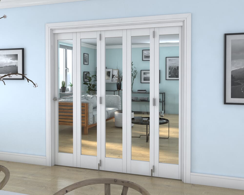 White P10 Roomfold Grande (5 + 0 x 381mm Doors)