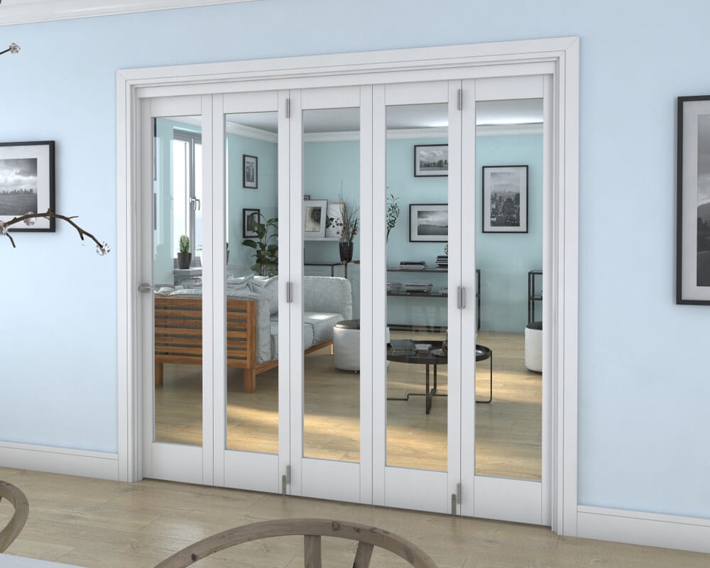 White P10 Roomfold Grande (5 + 0 x 419mm Doors)