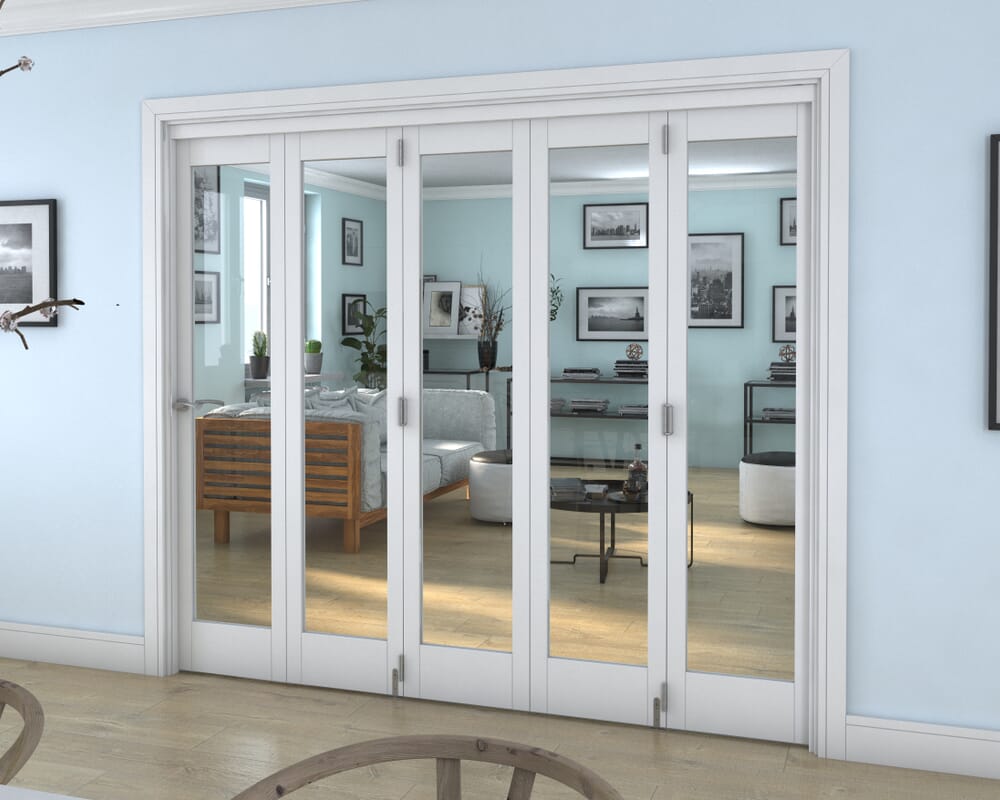 White P10 Roomfold Grande (5 + 0 x 457mm Doors)