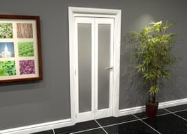 White P10 Frosted Roomfold Grande (2 + 0 X 381mm Doors) Image
