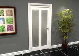 White P10 Frosted Roomfold Grande (2 + 0 X 419mm Doors) Image