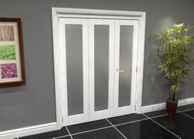 White P10 Frosted Roomfold Grande (2 + 1 X 533mm Doors) Image