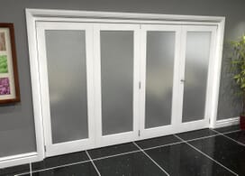 White P10 Frosted Roomfold Grande (3 + 1 X 762mm Doors) Image