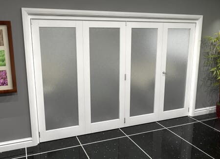 White P10 Frosted Roomfold Grande (3 + 1 x 762mm Doors)