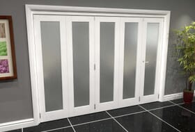 White P10 Frosted Roomfold Grande (4 + 1 X 533mm Doors) Image