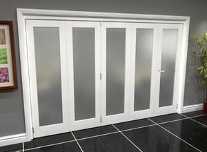 White Glazed Roomfold Grande - Frosted Image