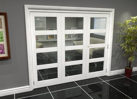 White 4l Roomfold Grande - Clear At Climadoor