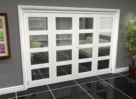 White 4L Roomfold Grande (2 + 2 x 762mm Doors)