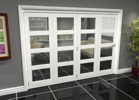 White 4L Roomfold Grande (4 + 0 x 686mm Doors)