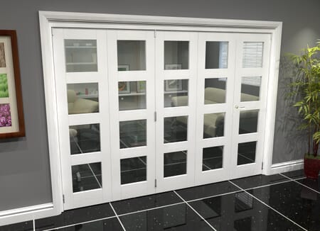 White 4L Roomfold Grande (4 + 1 x 533mm Doors)