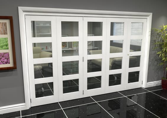 White 4L Roomfold Grande (4 + 1 x 610mm Doors)