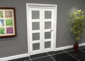 White Frosted 4l Roomfold Grande (2 + 0 X 533mm Doors) Image