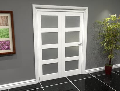 White 4l Roomfold Grande - Frosted Image