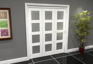 White Frosted 4L Roomfold Grande (2 + 1 x 533mm Doors)