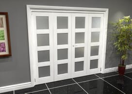 White Frosted 4l Roomfold Grande (2 + 2 X 533mm Doors) Image