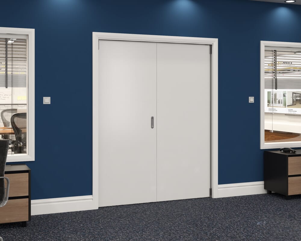 1599x2060x133mm White Flush Prefinished Roomfold Grande (2+0)
