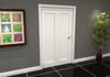 White Primed Shaker 1 Panel Roomfold Doorset