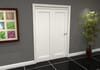 White Primed Shaker 1 Panel Roomfold Doorset