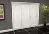 White Primed Shaker 1 Panel Roomfold Doorset