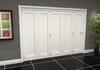 White Primed Shaker 1 Panel Roomfold Doorset