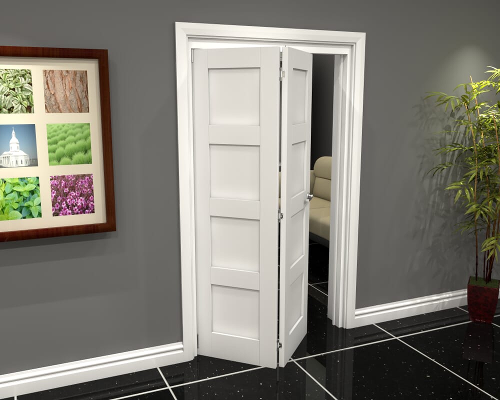 1295x2060x133mm White 4P Roomfold Grande (2+0)