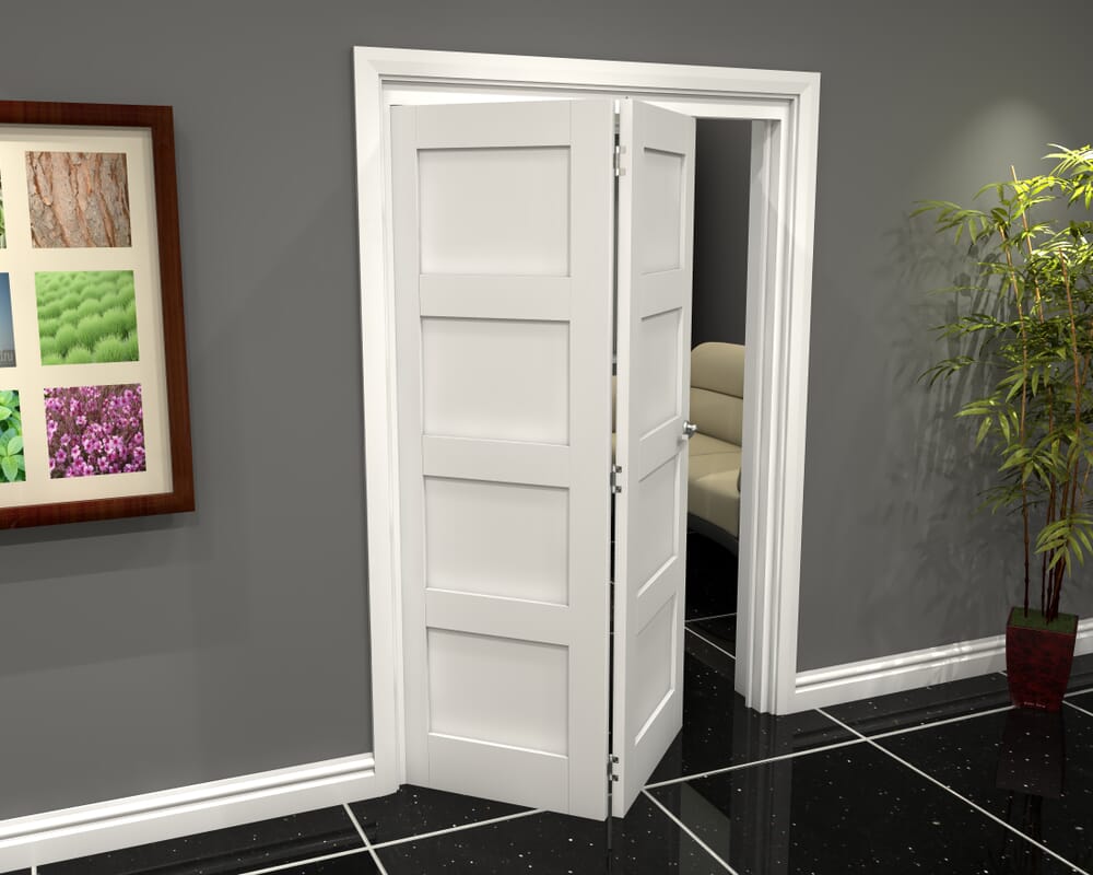 1447x2060x133mm White 4P Roomfold Grande (2+0)
