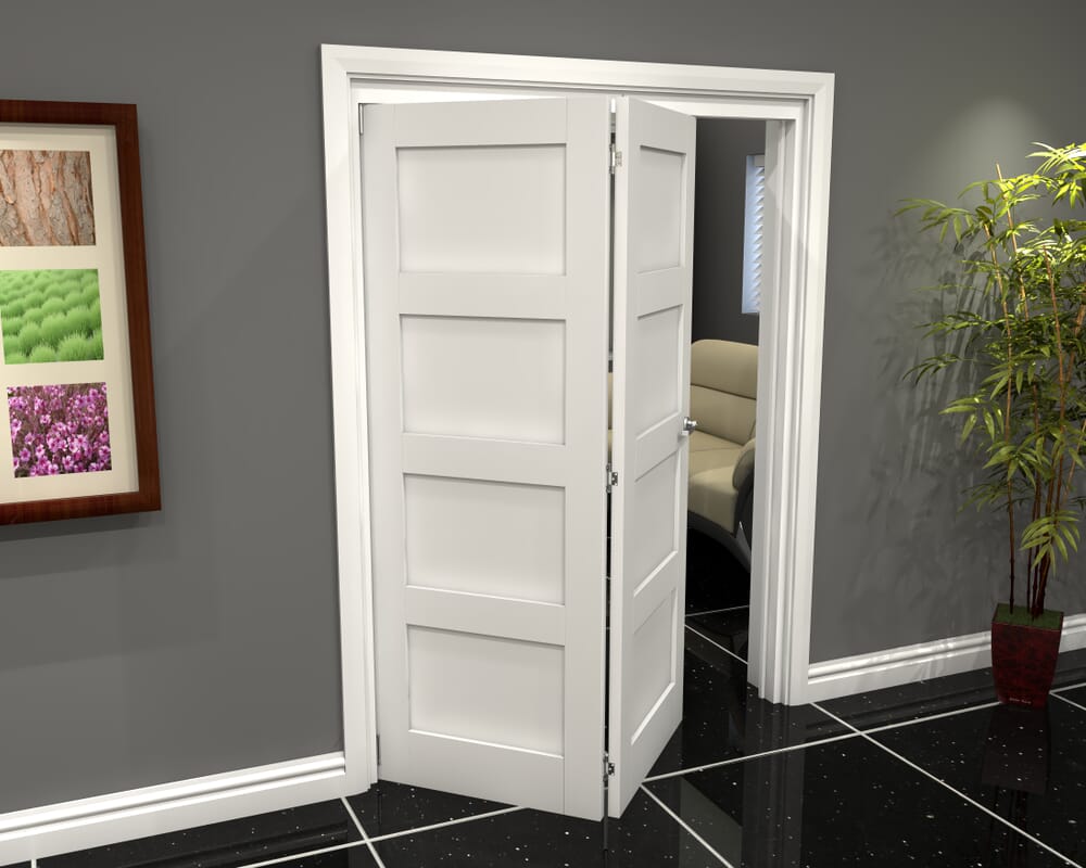 1599x2060x133mm White 4P Roomfold Grande (2+0)