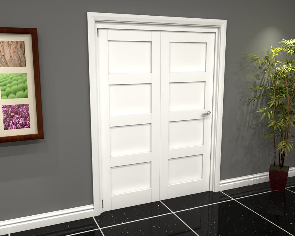 1599x2060x133mm White 4P Roomfold Grande (2+0)