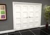White Primed Shaker 4 Panel Roomfold Doorset
