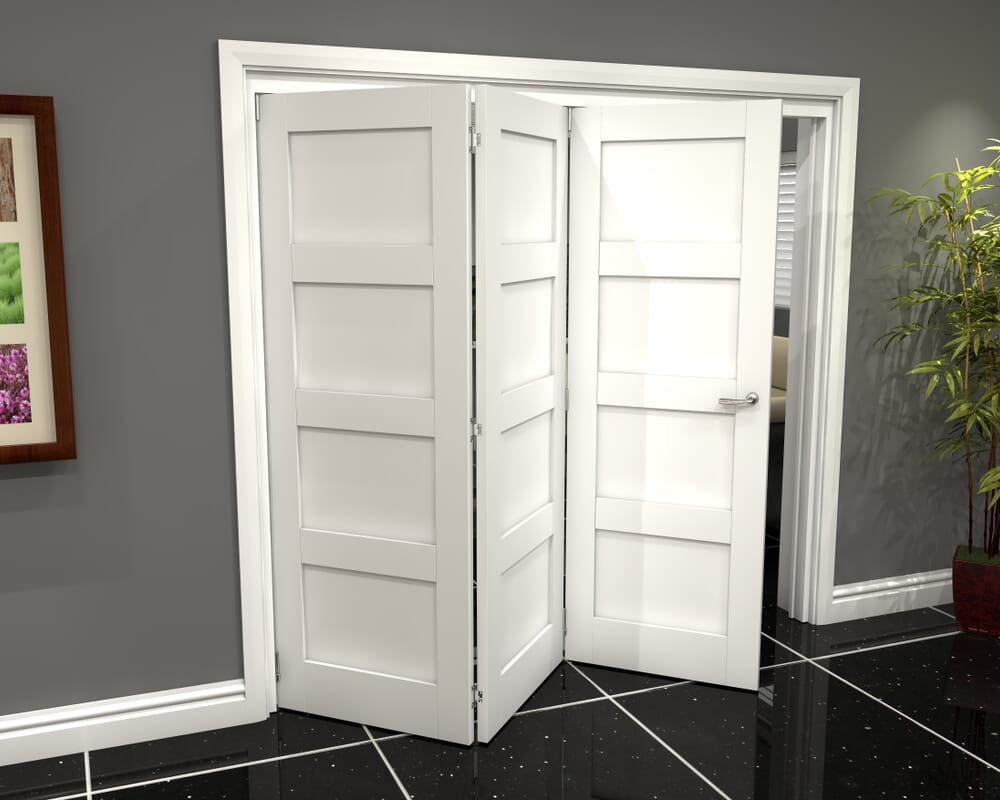 2133x2060x133mm White 4P Roomfold Grande (3+0)