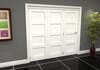 White Primed Shaker 4 Panel Roomfold Doorset