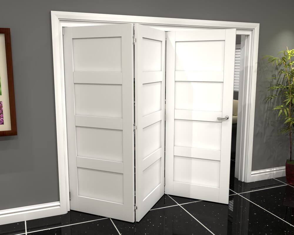 2361x2060x133mm White 4P Roomfold Grande (3+0)