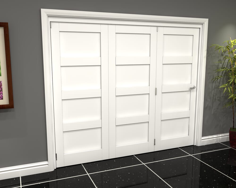 2361x2060x133mm White 4P Roomfold Grande (3+0)