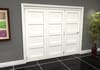 White Primed Shaker 4 Panel Roomfold Doorset
