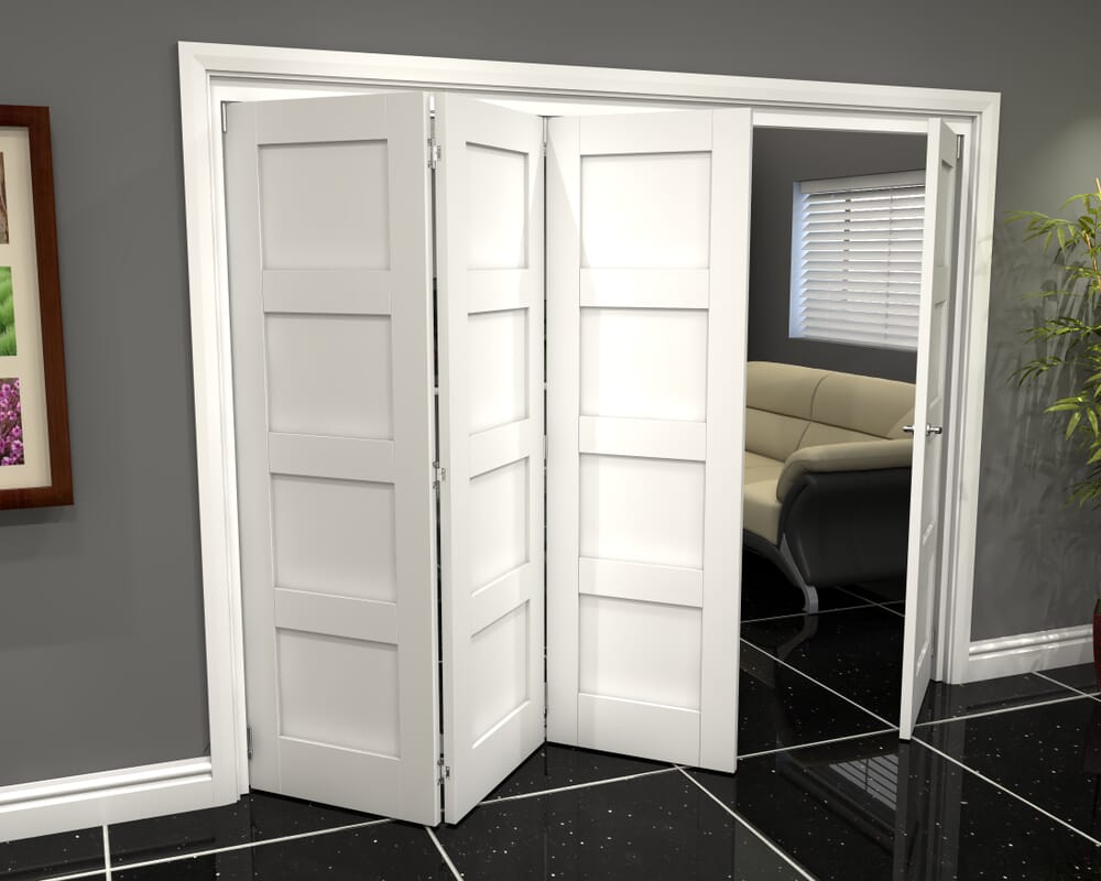 2832x2060x133mm White 4P Roomfold Grande (3+1)