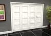 White Primed Shaker 4 Panel Roomfold Doorset