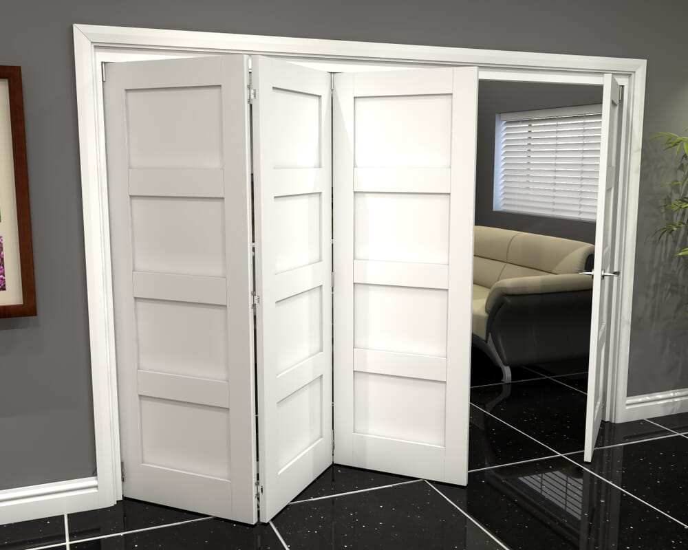 3136x2060x133mm White 4P Roomfold Grande (3+1)