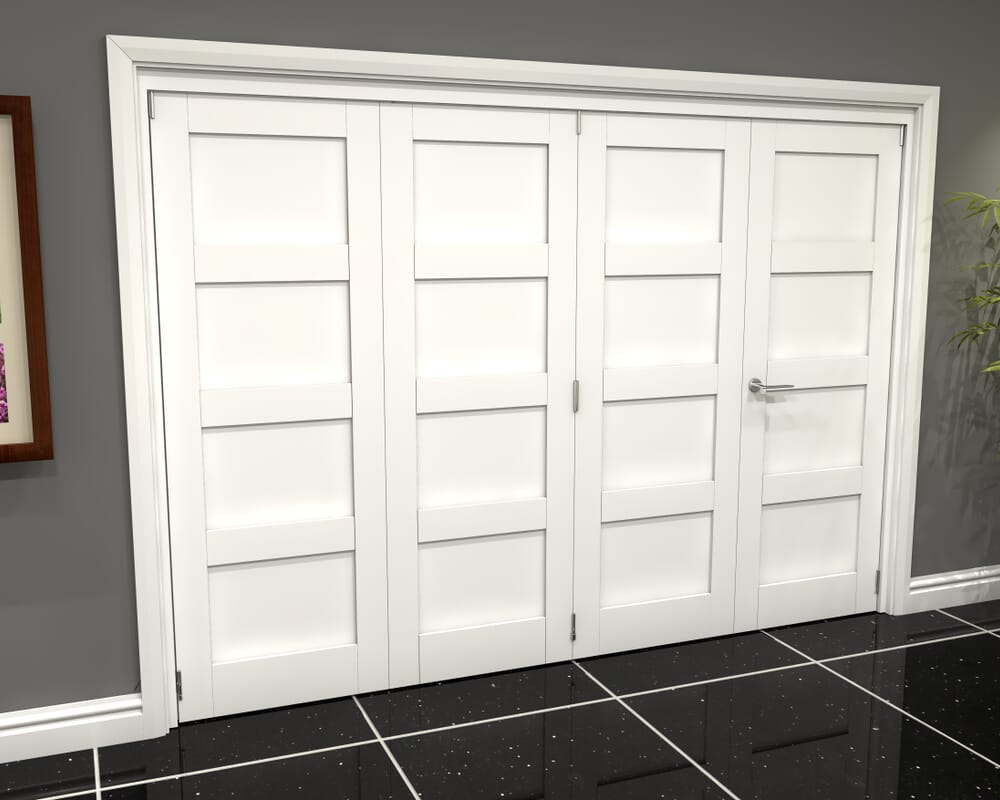 3136x2060x133mm White 4P Roomfold Grande (3+1)
