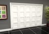 White Primed Shaker 4 Panel Roomfold Doorset