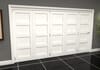 White Primed Shaker 4 Panel Roomfold Doorset
