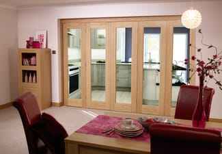 Glazed Oak - 5 Door Roomfold (5 X 2