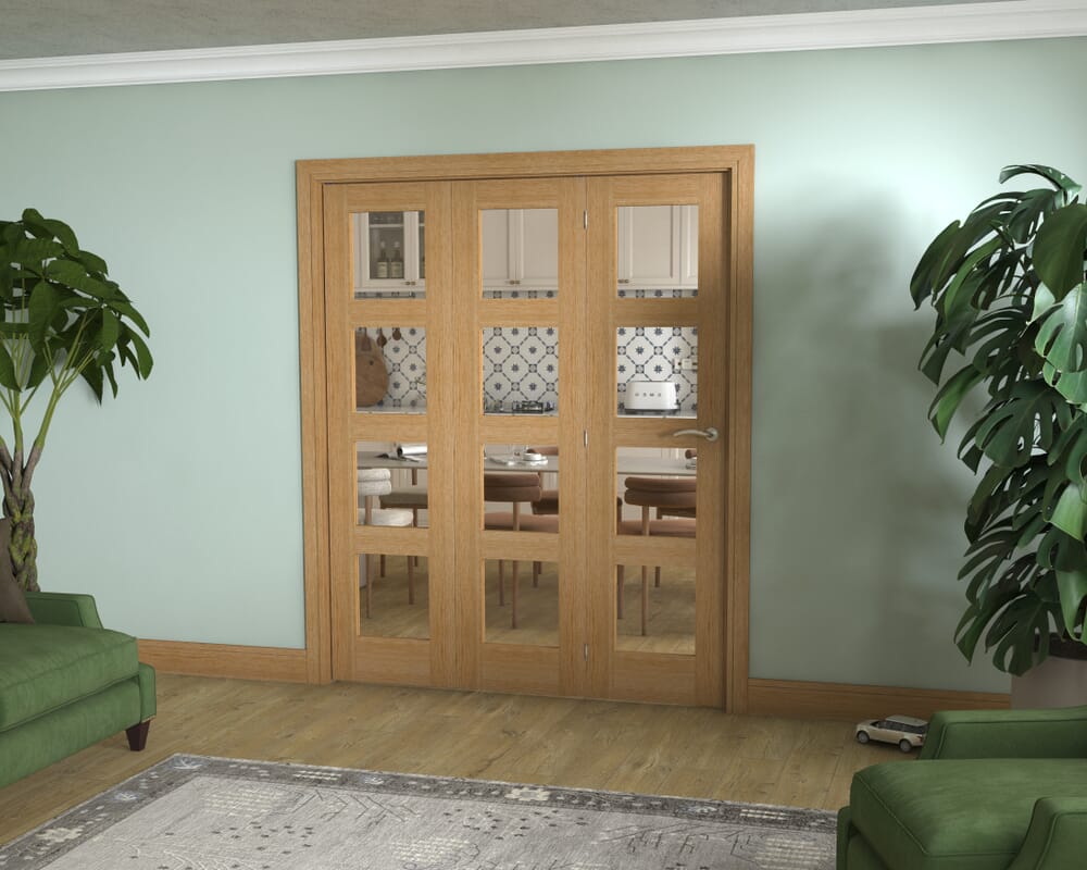 Oak 4L 3 Door Roomfold (3 x 573mm doors)