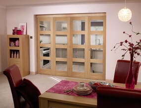 Oak 4L 4 Door Roomfold (4 x 1