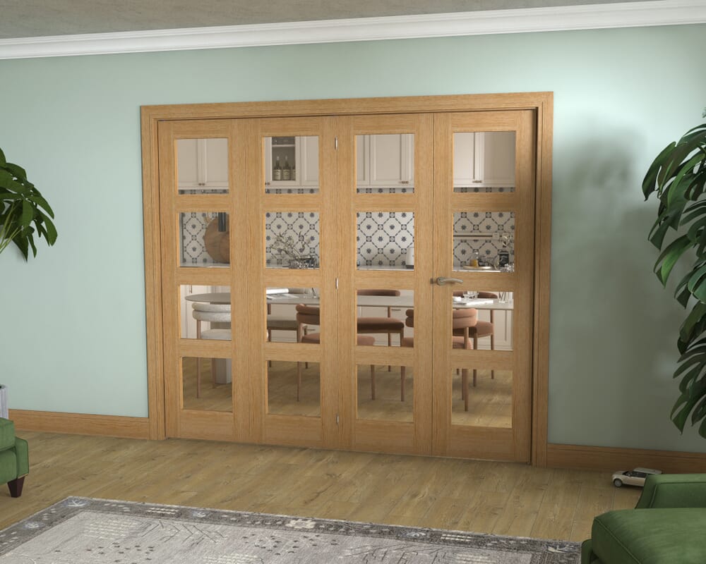 Oak 4L 4 Door Roomfold (4 x 573mm doors)