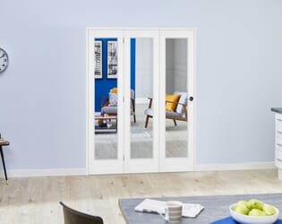 Slimline White 3 Door Roomfold (3 x 419mm Doors)