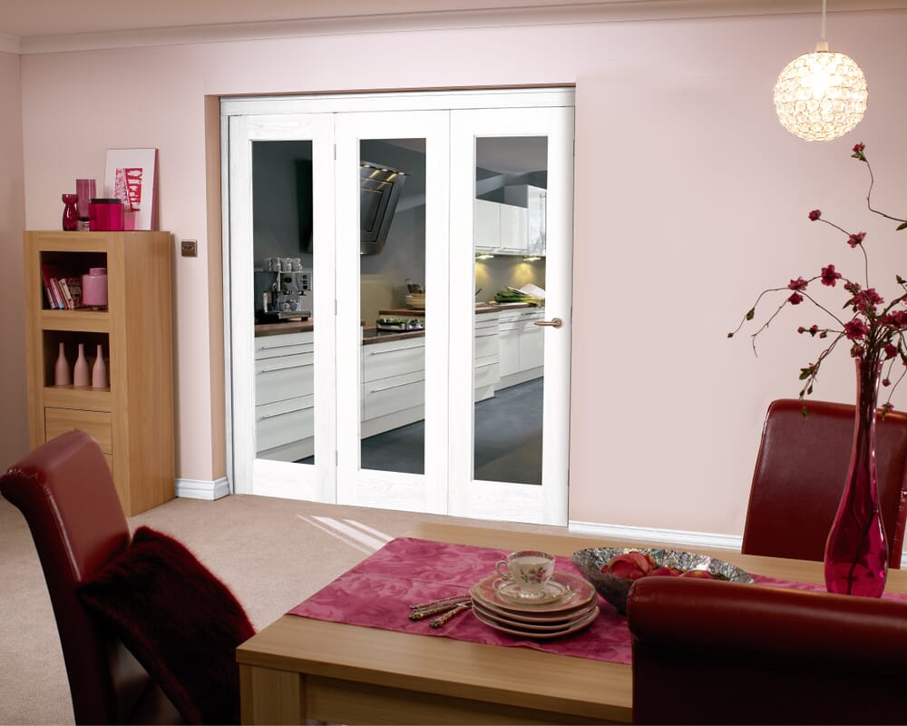 White 3 Door Roomfold (3 x 21" doors)